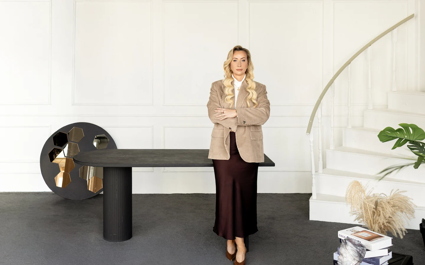 Žana Barros Da Silva stovi prie stalo